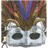 Image 2 : Mardi Gras Denim Feather Mask
