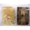 Image 2 : Pair of 1900s Native American Crow Buffalo Horn Hair Combs
