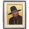 Image 1 : Framed Original Native American Laguna Painting by Bruce Lubo