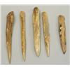 Image 2 : 5 Pre-Historic Bone Awls