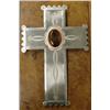 Image 1 : German Silver Cross With Agate Cabochon by Rehurek