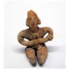 Image 1 : Pre-Columbian Clay Sitting Man Statue