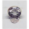 Image 2 : Native American Zuni Lone Mountain Turquoise Ring by H Coonsis