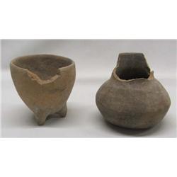 2 Authentic Pre-Columbian Pots