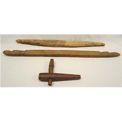 PR Wood Hog Stretchers Plus Wooden Barrel Bung