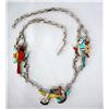 Image 1 : Native Amerian 1960 Zuni Inlay Necklace