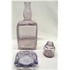 Image 1 : Purple Glass Flemings Rye-Sanford Ink & Ashtray
