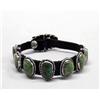Image 1 : Native American Navajo Green Turquoise Concho Bracelet by Martinez