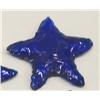 Image 2 : 8 Blue Glass Chipped Stars