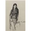 Image 2 : Native American Navajo Original Pen & Ink by Morez