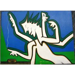 Original Oil on Stretched Canvas by Zaidi