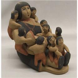 Native American Jemez Story Teller Doll By Romero