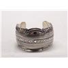 Image 1 : Native American Navajo Silver Bracelet by Carson Blackgoat
