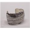 Image 2 : Native American Navajo Silver Bracelet by Carson Blackgoat