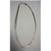 Image 1 : 20 Strand Native American Navajo Liquid Silver Necklace