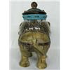 Image 4 : Elephant with Beaded and Painted Jar