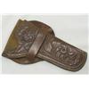 Image 1 : Western Tooled Leather Revolver Holster