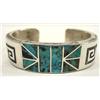 Image 1 : Native American Navajo Sterling Cuff Bracelet