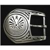 Image 1 : Native American Hopi Silver ''Man in Maze'' Buckle