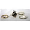 Image 1 : 4 Southwest Design Silver Rings