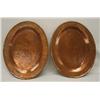 Image 1 : 2 Hand Hammered Copper Plates