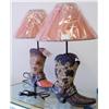 LOT OF TWO LAMP BOOTS