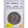 1894 Key Date, ar, Philadelphia Mint Morgan