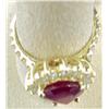 Image 2 : 14K YELLOW GOLD RUBY/DIAMOND RING GLA $16,961.00