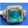14kt ROSE GOLD EMERALD AIG APPRAISAL $15,100.00