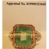 Image 6 : 14kt ROSE GOLD EMERALD AIG APPRAISAL $15,100.00