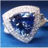 14KT WHITE GOLD TANZANITE AIG APPRAISAL$16,925.00