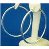 STERLING SILVER BIG HOOP EARRINGS