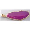 Image 2 : 18KT GOLD PLATED ROSE AGATE