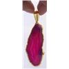 Image 3 : 18KT GOLD PLATED ROSE AGATE