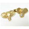 Image 1 : 18K Yellow Gold, Ruby Elephant Cufflinks