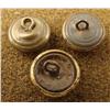 Image 2 : 3 Small Civil War Infantry Cuff Buttons ORIG