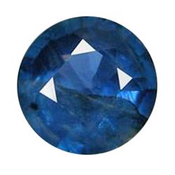 0.89ct Natural Royal Blue Ceylon Sapphire Round (GEM-24439)
