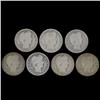 Image 1 : 1893O Barber Quarter Lot of 7 Circulated (COI-7641)