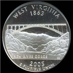 2005S W Virginia Quarter Graded NGC PR69 DCAM (COI-6365)