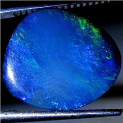 3.99ct Australian Black Opal Doublet Full Fire (GEM-30041)