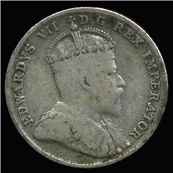 1909 Canada 10c Silver HiGrade Broad Leaf Variety (COI-6786)