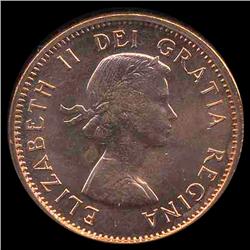 1962 Canada 1c GEM BU MS66+ Red (COI-7998)