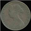 Image 1 : 1862 British Victoria Halfpenny VF/F (COI-7241)