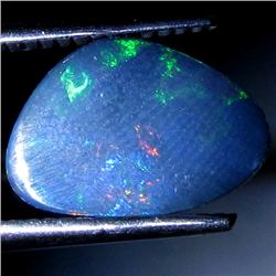 2.10ct Australian Black Opal Doublet Full Fire (GEM-30079)