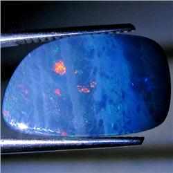5.08ct Australian Black Opal Doublet Full Fire (GEM-30013)