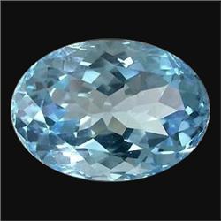 3.28ct TOP GRADE Swiss Blue Oval Topaz  (GMR-1018)