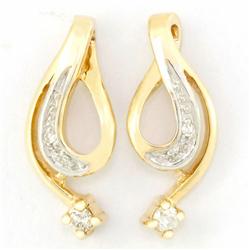 .20ct Genuine Natrl Diamond 9k Yel Gold Earrings (JEW-9254X)
