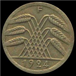 1924F Germany 50pfg XF Scarce (COI-8106)