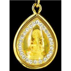 Gold Vermeil Ganesh Amulet (JEW-2560)