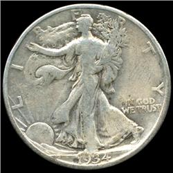 1934S Walking Liberty Half Dollar Better Grade (COI-5980)